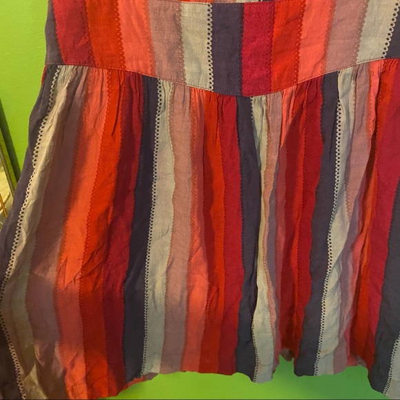 Anthropologie striped sundress ribbon tie back - Picture 3 of 9